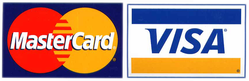 This is an image of a Visa and Mastercard Logo